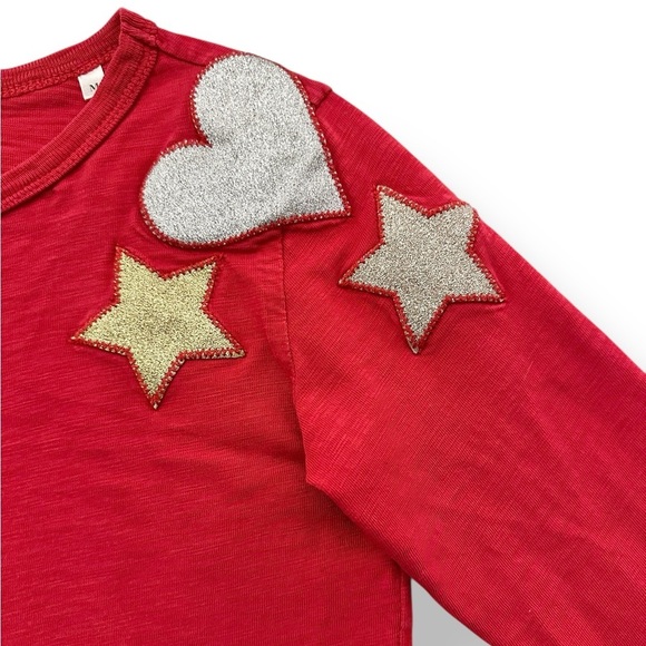 Crewcuts | Metalic Patch Long Sleeve Tee (M) ⭐️🩶 - Picture 5 of 7